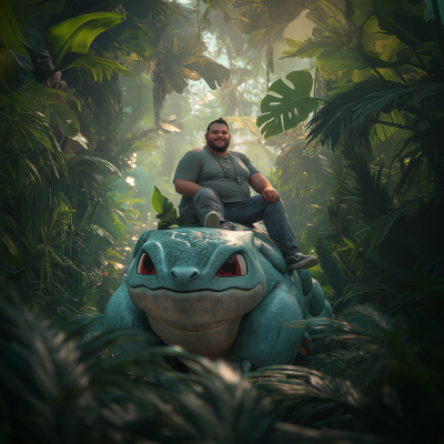 Chubby Man Sitting