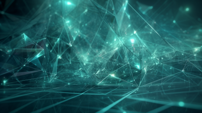 Futuristic Blockchain Visualization