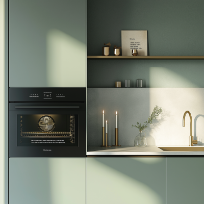 Modern Pastel Green Kitchen