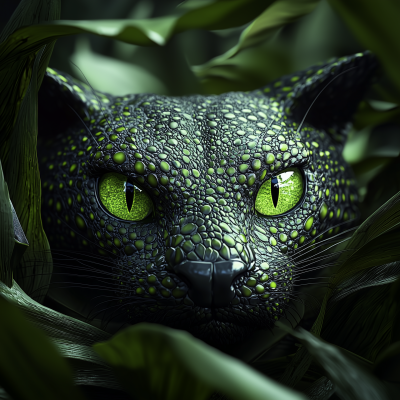 Cat Snake in Jungle