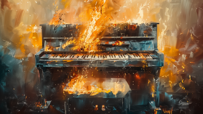 Burning Piano