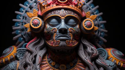 Psychedelic Mayan Astronaut