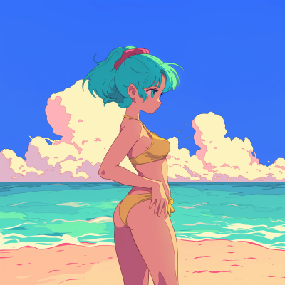 Bulma on the Beach