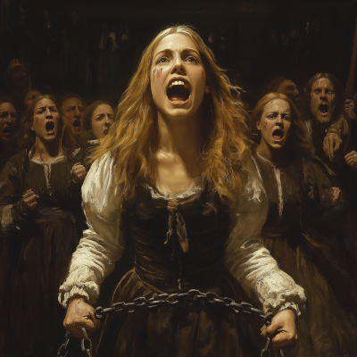 Salem Witch Trials Courthouse Scene