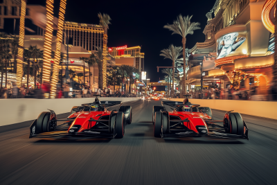 F1 Cars Drag Racing