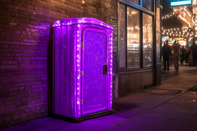 Purple Sparkly Porta Potty