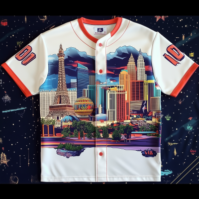 Las Vegas Skyline Baseball Jersey