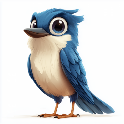 Calm Bluebird Illustration