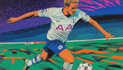 Tottenham Soccer Players Magazine Cover