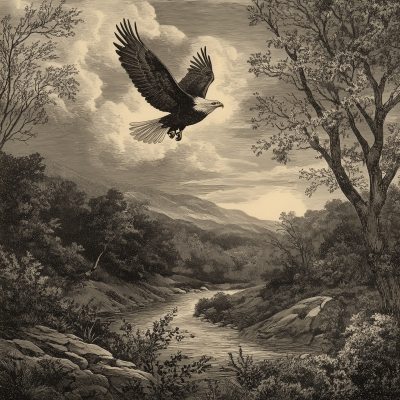 Vintage Eagle Illustration