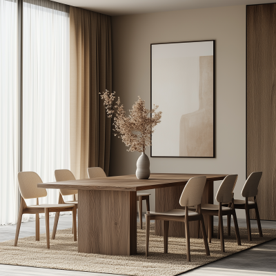 Refined Dining Room Mockup