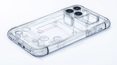 Technical Drawing of Mobile Phone