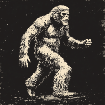 Distressed Bigfoot Graphic