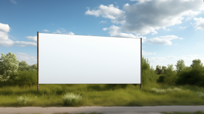 Blank White Banner