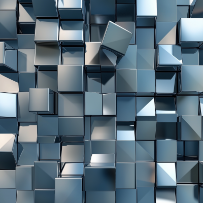 Futuristic Metallic Cubes