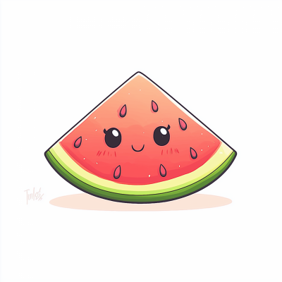 Kawaii Watermelon Slice