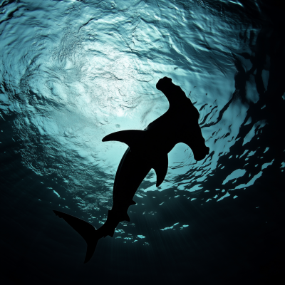 Hammerhead Shark Silhouette