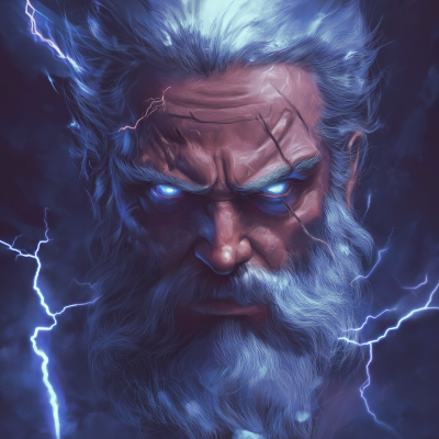 Zeus with Lightning Eyes