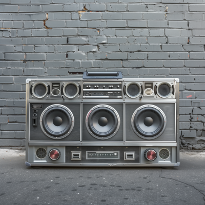 Shiny Hip Hop Ghetto Blaster