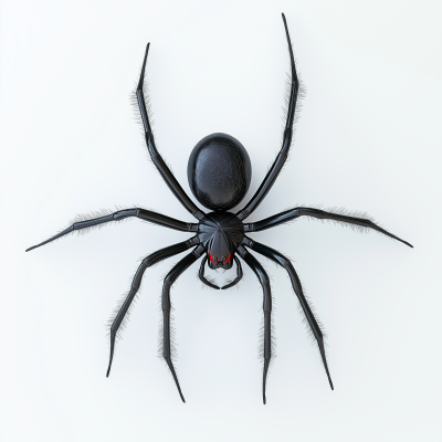 Realistic Black Widow Spider