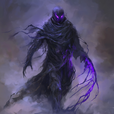 Menacing Obsidian Figure