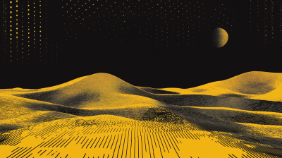 Abstract Yellow Landscape