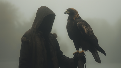 Mysterious Man with Eagle