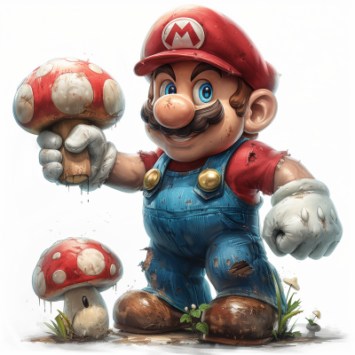 Super Mario with Magic Mushroom