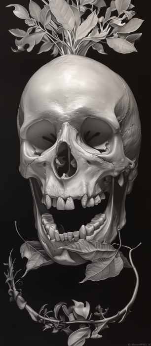 Renaissance Skull Tattoo