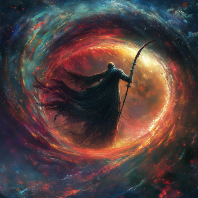 Colorful Reaper in Space