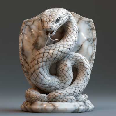 Snake with Marble Shield