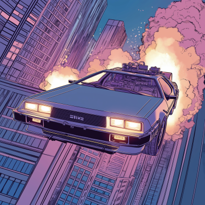 DeLorean in Flight