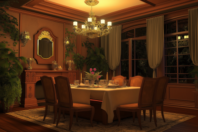 Anime Style Dining Room