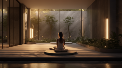 Modern Medical Clinic and Serene Yoga Scene