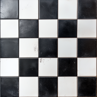 Geometric Black and White Tiles