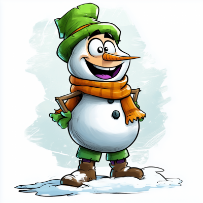 Whimsical Snowman