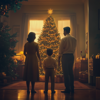 Family Christmas Moment