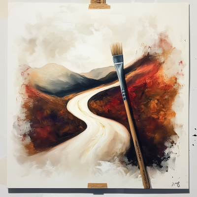 Winding Road Painting
