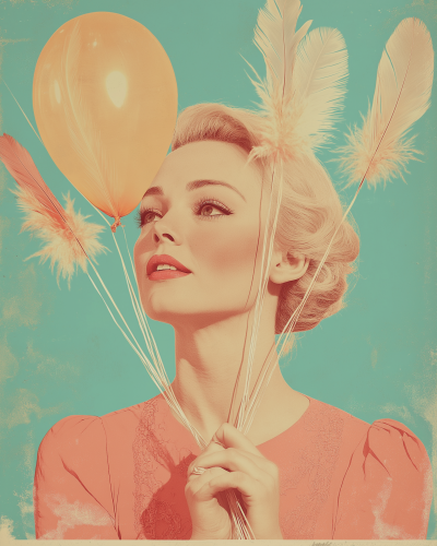 Surreal Balloon Feathers