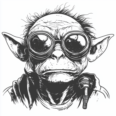 Goblin with Lab Safety Goggles