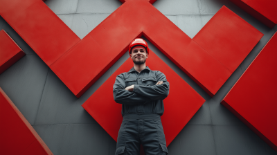 Smiling Labor Worker