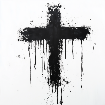 Creepy Graffiti Cross