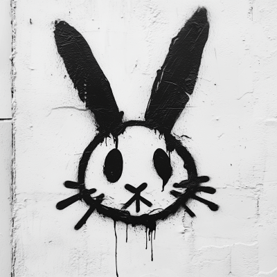 Creepy Rabbit Graffiti