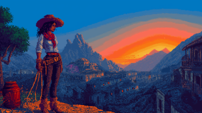 Badass Mexican Cowboy Woman