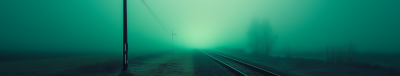 Foggy Rural Road at Night