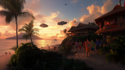 Tropical Sunset Retreat