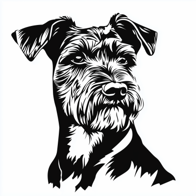 Welsh Terrier Vector Art