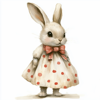 Cute Rabbit Watercolor