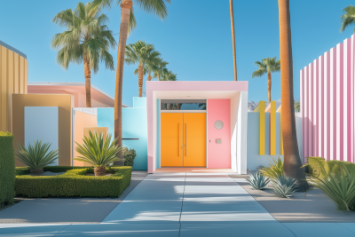 Pastel Door in Palm Springs
