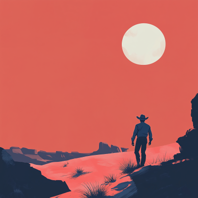 Cowboy in the Desert